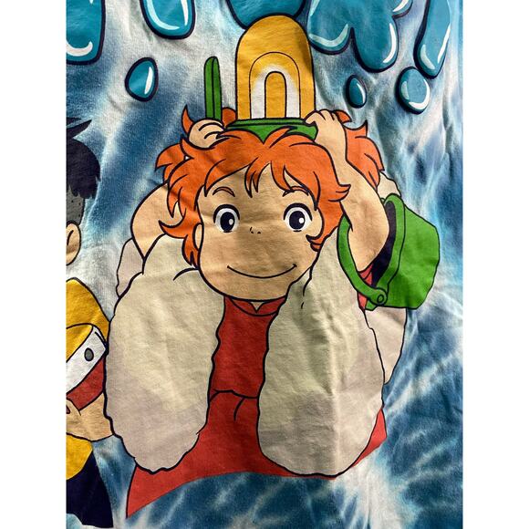 Ponyo T shirt  EXCLUSIVE Anime' Size Small Tie Dyed Unisex Men's Women - Picture 10 of 11